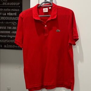 Lacoste Live Men's Vibrant Red Polo Shirt
